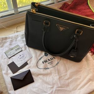 Prada Double Zip Small Tote Bag BN1801